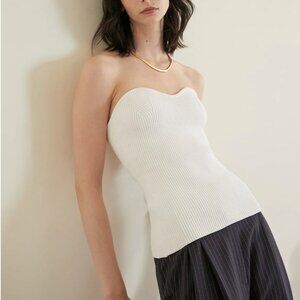 NWOT Pixie Market Cass Bustier Strapless Knit Top (Small)